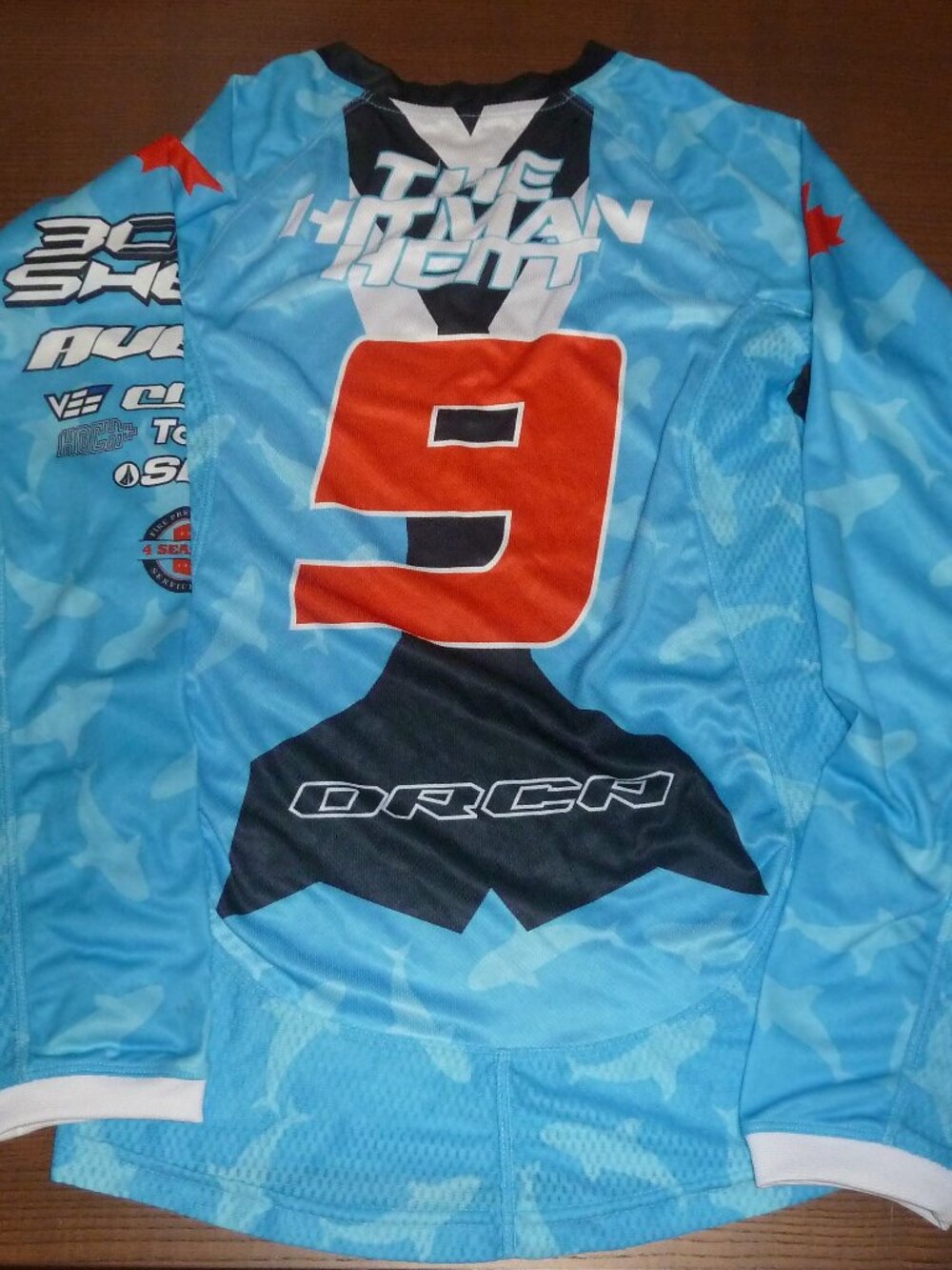 Orca Bombshell Mens Size Medium Graphic BMX Factory Racing Team Jersey Top